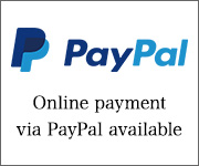 Online payment via PayPal available
