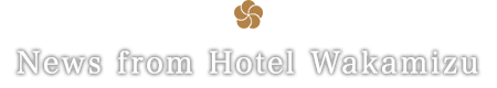 News from Hotel Wakamizu